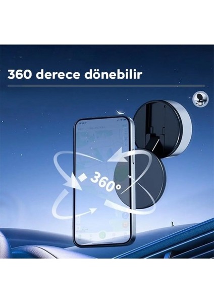 Akıllı Vakumlu Ayarlanabilir 360° Dönebilen Araç Tutucu Mobil Telefon Tutucu Manyetik fiyatları
