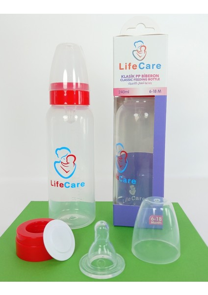 Pp Biberon 240ML Kırmızı