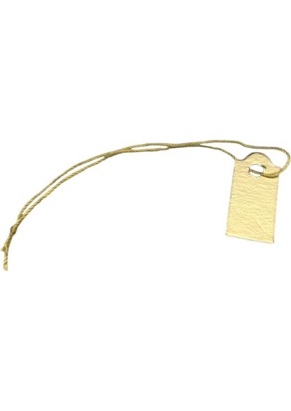 Yerli Üretim Küçük Boy Gold Renk 2 /1 cm 80 Adet Karton İpli Etiketi