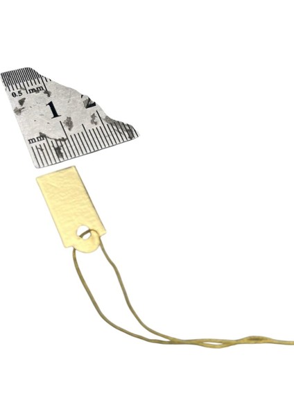 Yerli Üretim Küçük Boy Gold Renk 2 /1 cm 80 Adet Karton İpli Etiketi