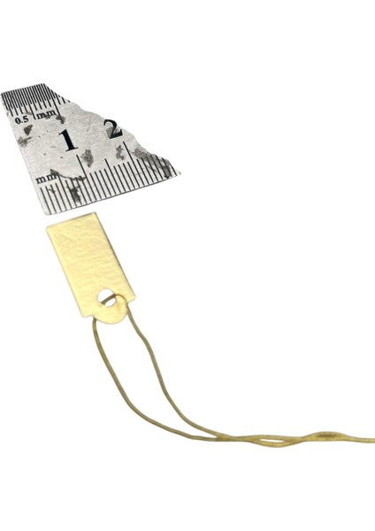 Yerli Üretim Küçük Boy Gold Renk 2 /1 cm 80 Adet Karton İpli Etiketi