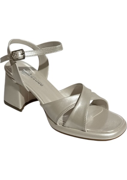 Mg Shoes 7105 Kadın Tek Bantlı Topuklu Ayakkabı (Yaz 25)