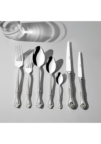 Lalezar Saten 12 Kişilik 89 Parça Deri Kutulu Çatal Kaşık Bıçak Takımı