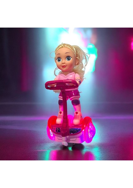 Hareketli Işıklı Scooter Kız Müzikli Tekerlekli kuromi