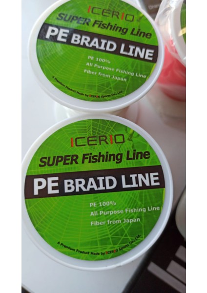 Icerıo 100 Metre Beyaz/kırmızı 0.8 mm Pe Örgülü 8 Iplik Yardımcı Kancalar Hattı Tuzlu Su Balıkçılık Jig Kanca Dıy Trolling Cazibesi Bağlı Hattı Mızrak Balıkçılık