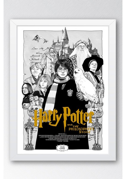 Harry Potter ve Felsefe Taşı Çerçeveli Tablo - Film Posteri Tablo