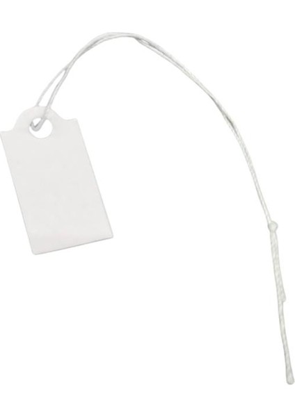 Yerli Üretim Küçük Boy Beyaz Renk 2 /1 cm 80 Adet Karton Ipli Etiketi modelleri