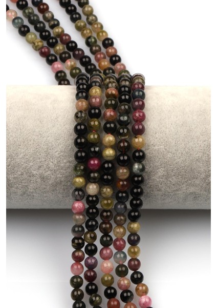 Renkli Turmalin Doğal Taş Dizi 5 mm Küre Kesim