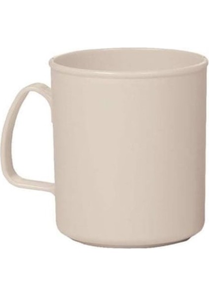 3 Adet Plastik Kulplu Kupa Bardak Plastik Su, Meşrubat Bardağı 300ML 8,5(H) x 7,5 cm