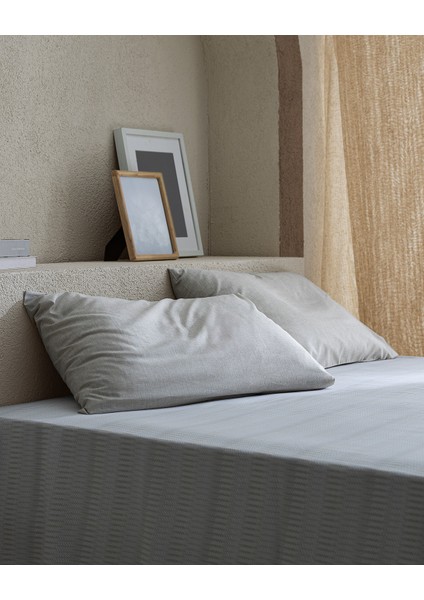 Delrico Tek Kişilik Pamuklu Çarşaf Takımı - Bej fırsatları