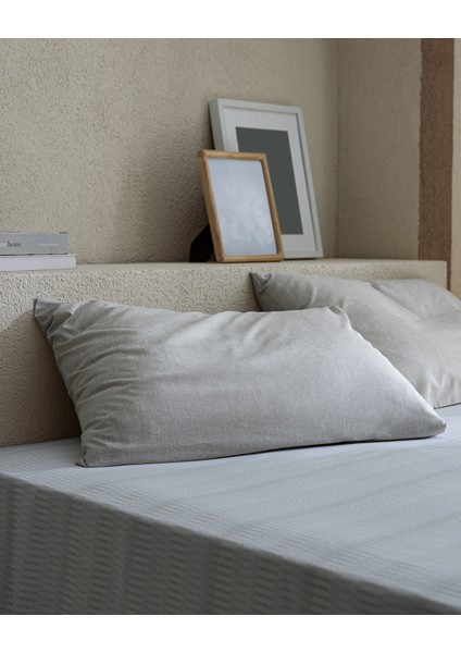 Delrico Tek Kişilik Pamuklu Çarşaf Takımı - Bej