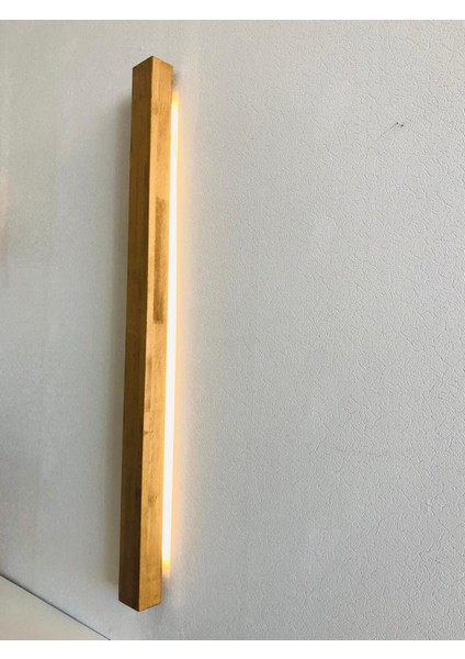 Dikey Tasarım Modern Doğal Ahşap Aplik (ALINDI056) fiyatları