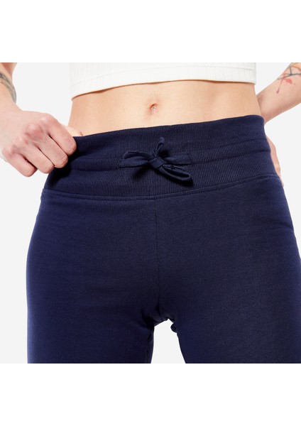 Domyos Kadın Fitness Taytı - Çelik Mavisi modelleri