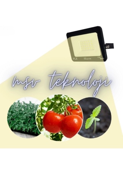 100 Watt Full Spektrumlu LED Grow Light Bitki Yetiştirme Projektörü IP65