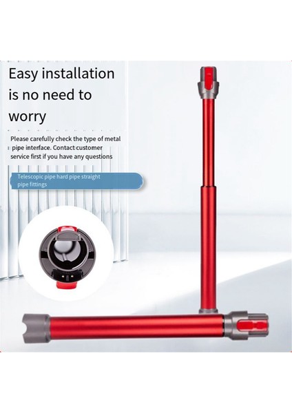 Dyson V7 V8 V10 V11 Için Teleskopik Uzatma Çubuğu Elektrikli Süpürge Aksesuarları Metal Hızlı Bırakma Düz Boru Çubuğu (Yurt Dışından) fırsatları