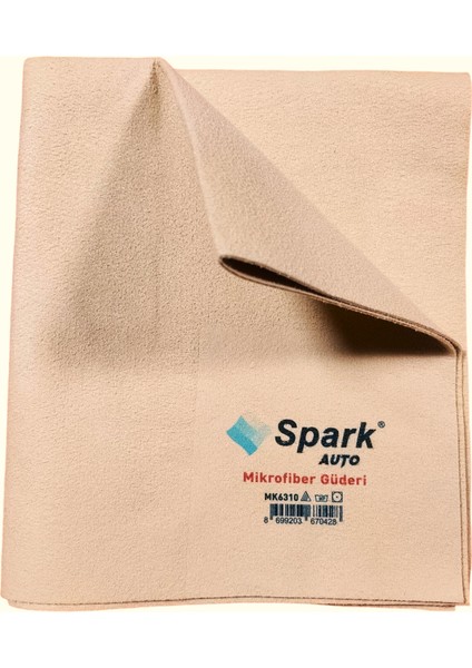 6310 Mikrofiber Güderi Büyük Boy Oto Kurulama ve Temizlik Bezi 50X60 Cm. Krem