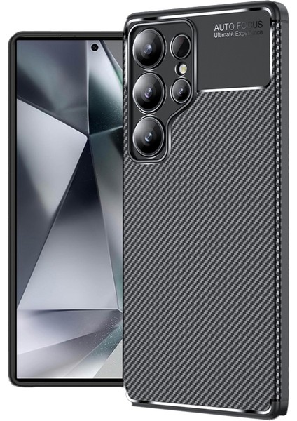 Samsung Galaxy S25 Ultra Kılıf Negro Karbon Fider Desen Silikon