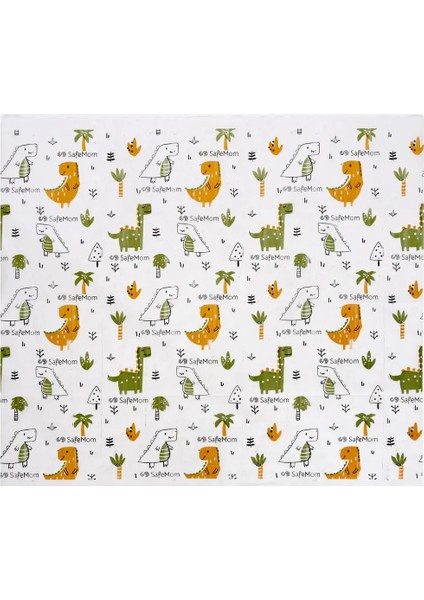 Bebek Çocuk Tek Kullanımlık Kağıt Aktivite Örtüsü - Mama Sandalyesi Örtüsü - Dinazorlar indirimleri