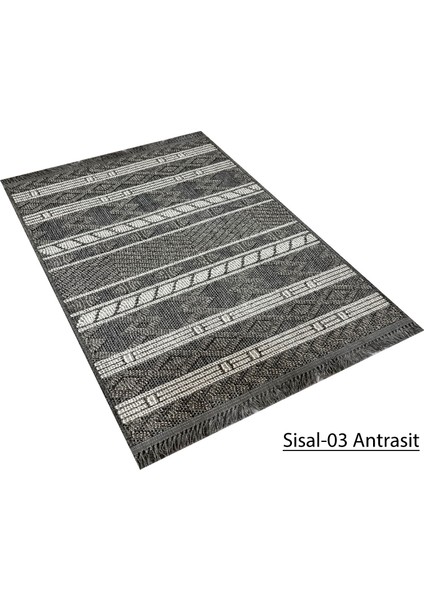 Decoser Sisal Koleksiyonu Dokuma Halı DH03 Antrasit