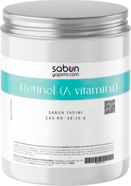 Retinol (A Vitamini) 10 gr – Sabun ve Kozmetik Ürünleri Için