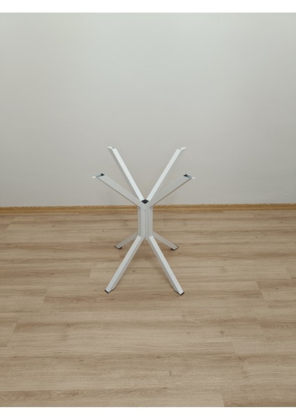 Evko Mobilya, Masa, Yuvarlak Masa, Ahşap Masa, Mutfak Yemek Masası, Balkon Masası, Metal Ayaklı Masa, 80 cm