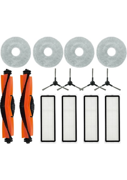 Robot Süpürge S10+ / S10 Plus B105 Yedek Parça Aksesuarları Silindir Yan Fırça Hepa Filtre Paspas Bezi (Yurt Dışından)