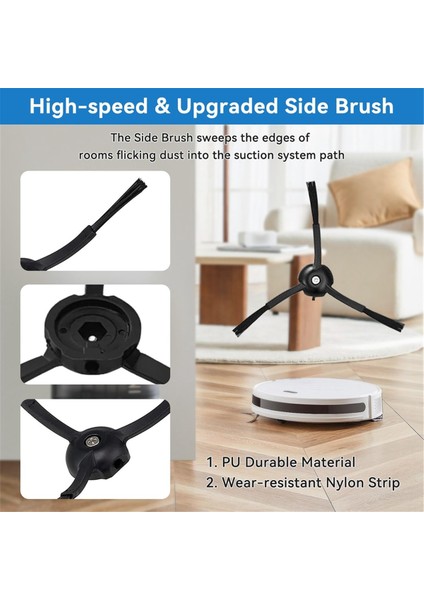 S8 Pro Ultra Robot Süpürge Ana Yan Fırça Hepa Filtreler Paspas Bezi Toz Torbaları (Yurt Dışından) modelleri