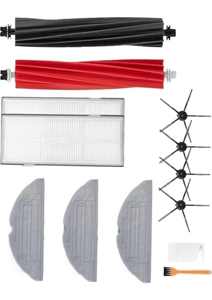 S8 Pro S8/s8+ Robot Süpürge Ana Yan Fırça Hepa Filtre Paspas Bezi Yedek Parçalar Aksesuarlar (Yurt Dışından)