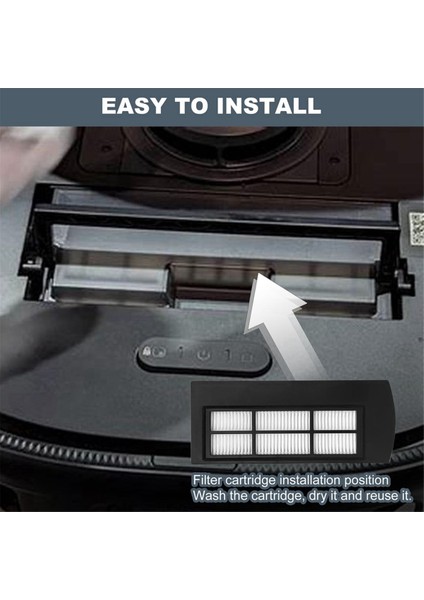 X9 Süpürgeler Için Yeniden Kullanılabilir Yedek Parçalar (2 Filtre + 4 Islak Paspas Yan Fırçalar) (Yurt Dışından) indirimleri