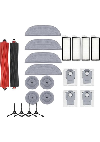 S8 Maxv Ultra/s8 Max Ultra Robot Süpürge Yedek Parçaları Ana Yan Fırça Hepa Filtre Paspas Bezi Pedler Aksesuarlar (Yurt Dışından)