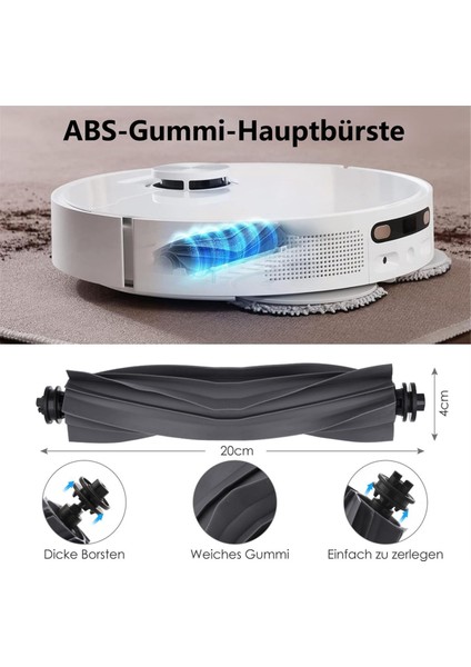 L10S Pro Ultra Heat Robot Süpürge Ana Yan Fırça Hepa Filtre Paspas Bezi Toz Torbaları Aksesuarları (Yurt Dışından)