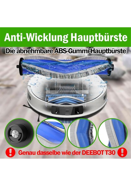 T30 Pro OMNI/T30 Omni Robot Süpürge Ana Yan Fırça Hepa Filtre Paspas Bezi Toz Torbası Aksesuarları (Yurt Dışından)