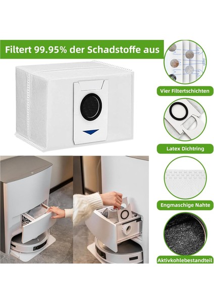 T30 Pro OMNI/T30 Omni Robot Süpürge Ana Yan Fırça Hepa Filtre Paspas Bezi Toz Torbası Aksesuarları (Yurt Dışından)