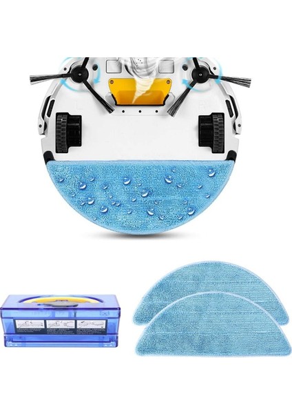 V3 V5S X5 Pro Robot Süpürge Yedek Parçaları Için Su Tankı ve Mop Bezi (Yurt Dışından)