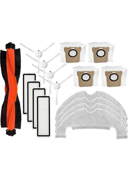 Robot Vakum X10 / B102GL Hepa Filtre Paspas Bezleri Bez Toz Torbası Yedek Parça Aksesuar (Yurt Dışından)