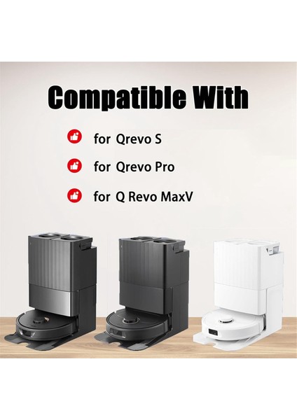 Qrevo S, Pro, Maxv Robot Süpürge Ana Yan Fırça Hepa Filtre Paspas Bezi Toz Torbası Parçaları (Yurt Dışından)