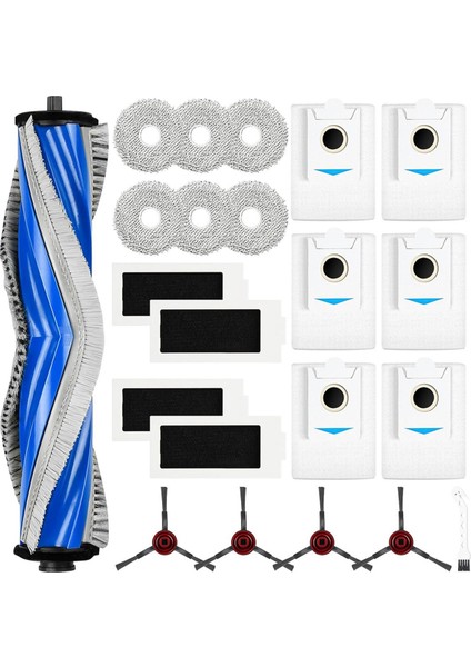 T30S Robot Süpürge Ana Yan Fırça Hepa Filtre Paspas Bezi Toz Torbası Parçaları (Yurt Dışından)