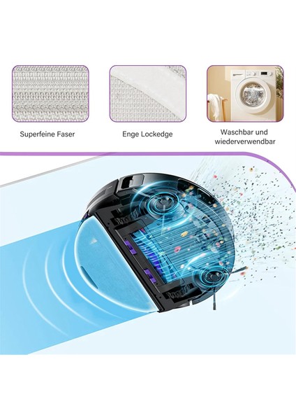 E10S Robot Süpürge Ana Yan Fırça Hepa Filtre Paspas Bezi Yedek Parçalar Aksesuarlar (Yurt Dışından) fırsatları