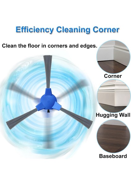 Robovac 30C MAX/G30 EDGE/11S MAX/15C MAX/G30/G30 Hibrit Elektrikli Süpürge Ana Yan Fırça Hepa Filtreleri Için (Yurt Dışından)