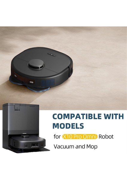 X10 Pro Omni Robot Süpürge Ana Yan Fırça Hepa Filtreler Paspas Bezi Toz Torbası Yedek Parçalar Aksesuarlar (Yurt Dışından)