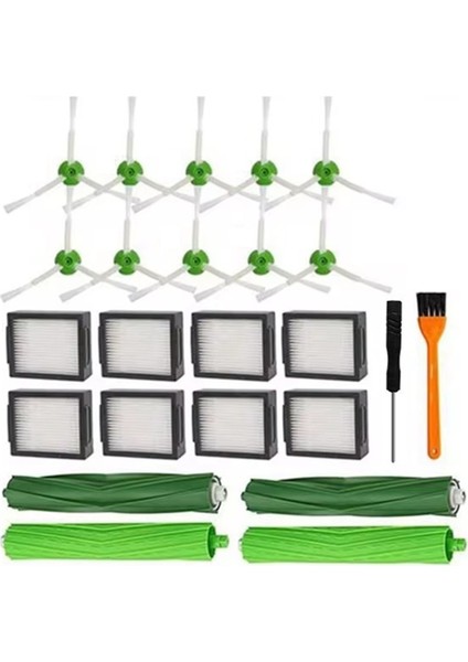 J7 J7+ I7 I7+ I3 I3+ I4 I4+ I6 I6+ I8 I8+ E5 E6 E7 Ana Elektrikli Süpürge Yan Fırça Hepa Filtresi (Yurt Dışından)