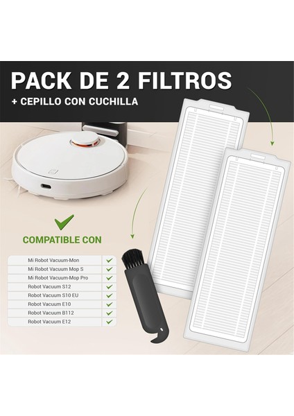 Mop 2s / P Pro/vacuum S12 S10EU Serisi Robot Süpürge Yedek Aksesuarları Için Hepa Filtreleri (Yurt Dışından)