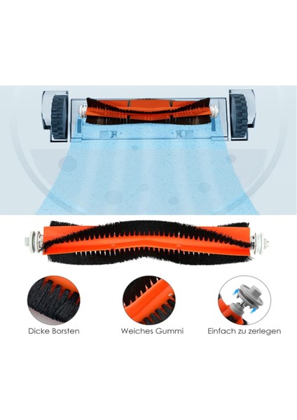 Robot Süpürge S10+ / S10 Plus B105 Temizleyici Yedek Parçaları Ana Yan Fırça Hepa Filtre Paspas Bezi Aksesuarları (Yurt Dışından)