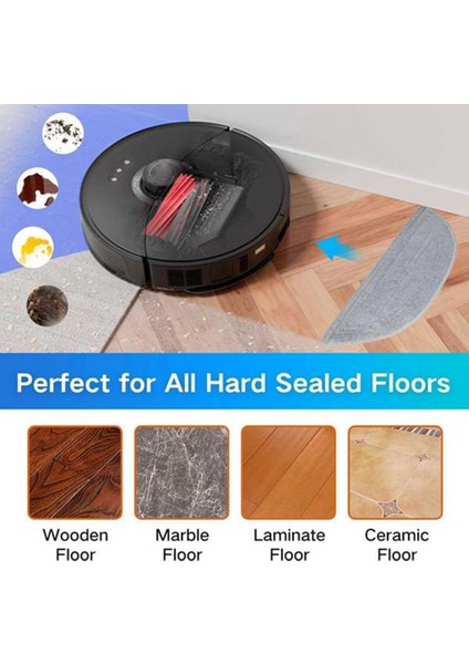 16 Adet S8 Max V Ultra G20S Robot Süpürge Aksesuarları Seti Mop Choth Toz Torbaları Ana Yan Fırça Filtresi (Yurt Dışından)