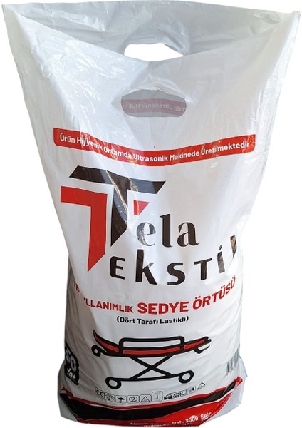 50 Adet (1 Paket ) 80X240 Lastikli Sedye Örtüsü ( Ultrasonik )
