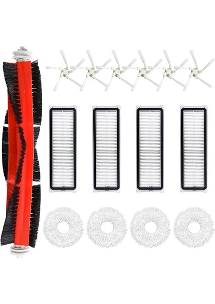 W10/ W10 Pro Robot Süpürge Ana Yan Fırça Hepa Filtre Paspas Bezi Yedek Parçaları (Yurt Dışından)