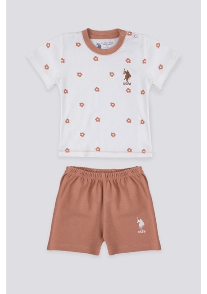 Deep Color Krem Bebek T-shirt Takım