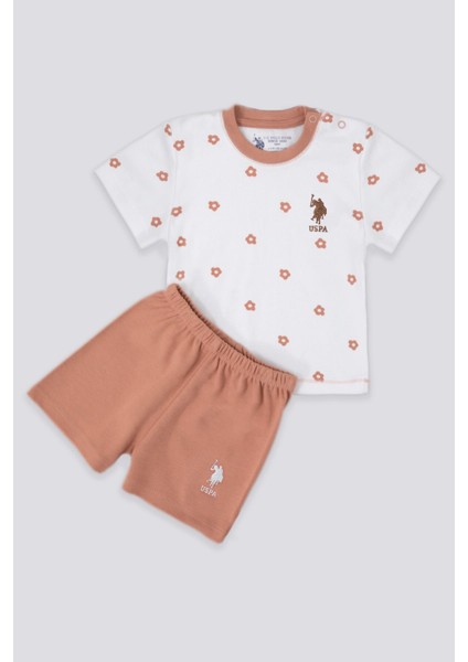 Deep Color Krem Bebek T-shirt Takım