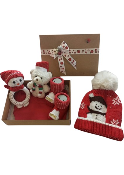 Hoşgeldin Bebek, Unisex, Noel, Yılbaşı, Yeniyıl bebekleri, Yenidoğan Bebek Hediye Seti