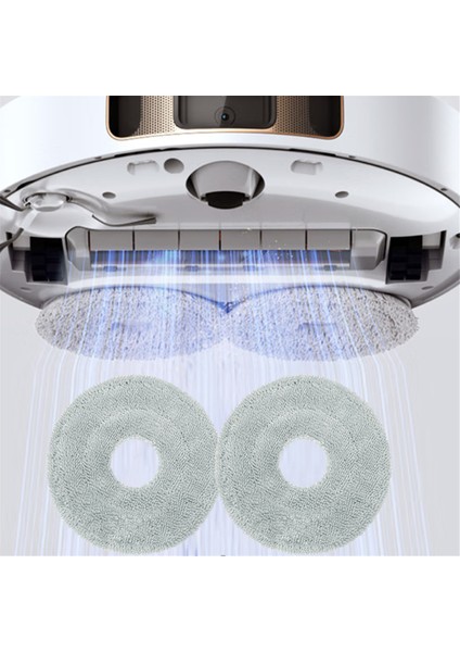 L10S Pro Ultra HEAT/X30 /X30 PRO/S10 Elektrikli Süpürge Için 12 Adet Yıkanabilir Paspas Bezi Değiştirme Pedi (Yurt Dışından)